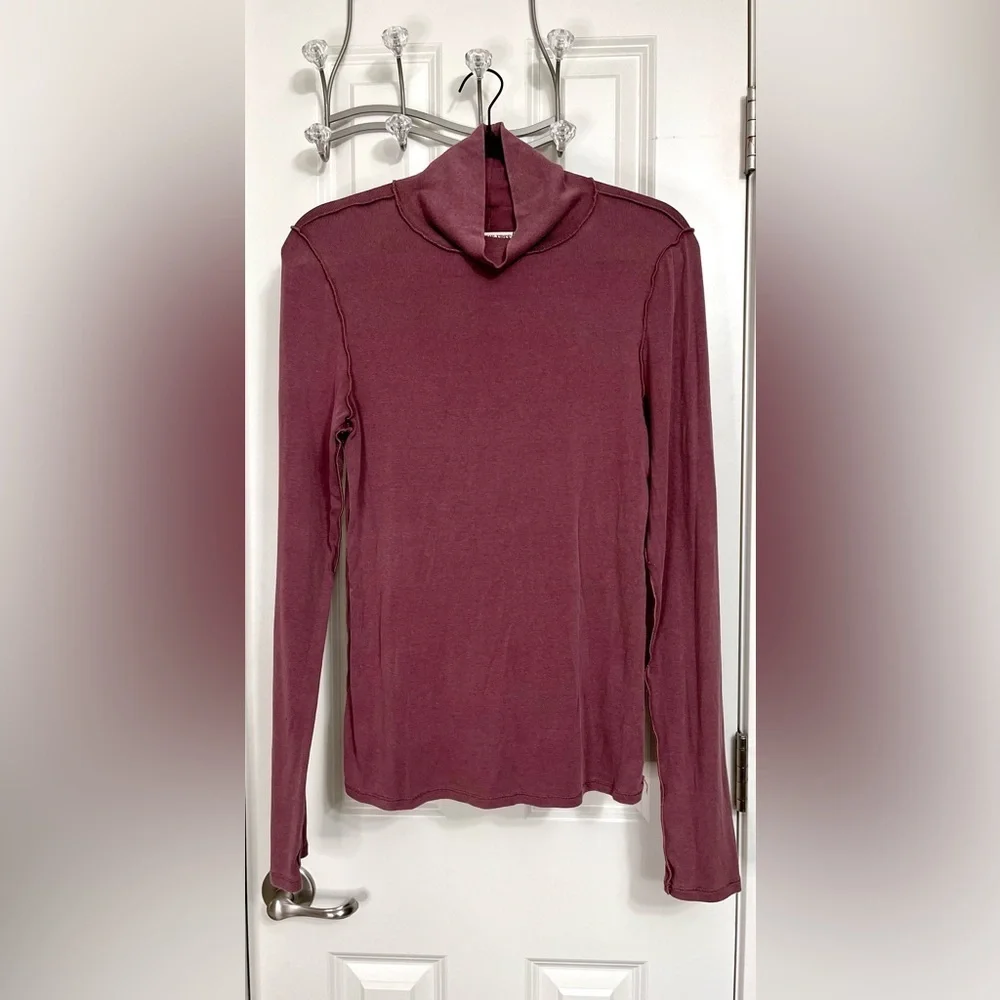 We The Free Good Good Turtleneck in Red Bark NWOT